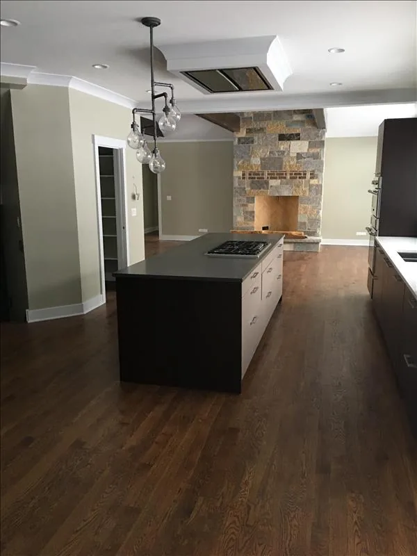 Flooring design inspiration in a kitchen and living space